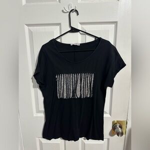 Black shirt size small. Worn! Made in Italy!